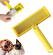 Reusable Pet Hair Remover, Cat And Dog Hair Remover For Furniture Couch, Carpet, Clothing, Bedding, Reusable Lint Roller, Washable Pet Hair Removal Tool,Yellow