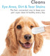 Petkin Fingertip Eye Wipes For Dogs And Cats, 50 Finger Wipes - Slip-On, Snug Fit, Micro-Bristle Fabric - Cleans Eye Area, Dirt And Tear Stains - Convenient, Ideal For Home And Travel - No Scent