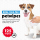 Petkin Mega Valu-Pak Pet Wipes, 500 Total Wipes - Pet Wipes For Dogs And Cats - For Face, Paws, Ears, Body And Eye Area - Super Convenient Dog Cleaning Wipes, Ideal For Home Or Travel - Easy To Use