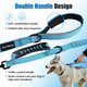 Premium 5.5Ft Reflective Bungee Dog Leash For Medium And Large Dogs - Shock Absorbing With Padded Handle And Traffic Handle - Perfect For Training And Control Premium 5.5Ft Reflective Bungee Dog Leash For Medium And Large Dogs - Shock Absorbing With Padded Handle And Traffic Handle - Perfect For Training And Control