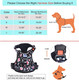 Petmolico No Pull Dog Harness And Leash Set, No Choke 4 Leash Attchments Easy Control Handle Soft Padded Reflective Vest Dog Harness For Large Dog Breed, Rose Large