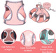 Cute Plaid No Pull Dog Harness For Small Dogs Soft Mesh Small Dog Harness And Leash Set Easy Walk Step In Puppy Harness Vest Pet Cat Chihuahua Yorkie Shih Tzu Dog Harnesses (Pink,Xs)