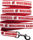 Pets First Collegiate Pet Accessories, Dog Leash, Wisconsin Badgers, Medium