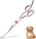 Petsvv 7.5 Curved Dog Grooming Scissors With Safety Round Tips, Light Weight Professional Pet Grooming Shears Stainless Steel For Dogs Cats Pets