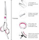 Petsvv 7.5 Curved Dog Grooming Scissors With Safety Round Tips, Light Weight Professional Pet Grooming Shears Stainless Steel For Dogs Cats Pets