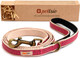 Pettsie Leash Dog Pet Made From Sturdy Durable Hemp, 5 Ft Long, Double Layer For Safety And Padded Handle For Extra Comfort And Control, Carton Box, S, Pink