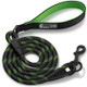 Green Dog Leash With Soft Padded Handle - 5 Ft Reflective Heavy Duty Dog Leash For Small Medium & Large Dogs, Lightweight Walking & Training Strong Dog Leash For Pet, 5Ft Leashes For Large Breed Dogs