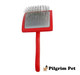 Professional Dog Slicker Brush - Fluff And Detangle (Large)
