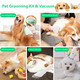 Dog Grooming Vacuum Blow Dryer And Clippers, Pet Grooming Kit With 2L Large Capacity Dust Box, 5 Pieces Grooming Tools For Dogs And Cats,Green Dog Grooming Vacuum Blow Dryer And Clippers, Pet Grooming Kit With 2L Large Capacity Dust Box, 5 Pieces Grooming Tools For Dogs And Cats,Green