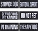 6 Pieces Removable Tactical Dog Harness Service Dog Vest Patches Do Not Pet In Training Dog Patches & Emotional Support Dog Patches (4.3 X 1.6 Inch) 6 Pieces Removable Tactical Dog Harness Service Dog Vest Patches Do Not Pet In Training Dog Patches & Emotional Support Dog Patches (4.3 X 1.6 Inch)