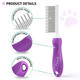 Round Bristle Pet Brush For Dogs And Cats - Soft Dog Brush For Grooming Short Or Long Hair - Gentle Tool For Sensitive Skin Removes Dander, Dirt, And Detangles - Purple