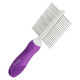 Double-Sided Pet Comb For Grooming & Massaging Dogs, Cats & Other Animals – Fur Detangling Pins & Coat Smoothing Slicker Bristles, Double The Brushing Groom Power In One Tool (Double Sided Comb)