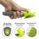 Retractable Slicker Brush For Cats And Dogs, Pet Hair Brush, Grooming Brush With Soft Grip Handle (Retractable Slicker)