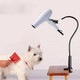 Hair Dryer Holder, 360 Degrees Rotatable Hands Hair Dryer Stand Aluminum Alloy Pet Dog Cat Grooming Table Hair Dryer Clip Holder With Clamp Mount