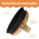 Dry Pet Body Brush - Nylon Bristle Dry Skin Exfoliating Brush - Efficient Pets Hair Remover - Dog Washing Brush - Dry Grooming Brush For Short Hair Dogs & Cats & Horses