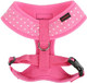 Puppia Dotty Dog Harness Over-The-Head No Pull No Choke Walking Training Adjustable For Small & Medium Dog, Large, Pink