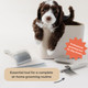 Stainless Steel Metal Everyday Dog Comb For Grooming And Removing Tangles And Knots With Rounded Teeth And Good For All Dogs