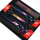 7.0/8.0 3 In 1 Top-Level Professional Pet Grooming Thinning Or Chunker Scissors - Downward Curved Shears And Dog Hair Cutting Scissor - Pet Groomer