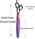 8.0 Inch Pet Grooming Hair Cutting Scissor And Dog Chunker Shears - Japan 440C Stainless Steel For Professional Pet Groomer Or Family Diy Use Purple 8.0 Inch Pet Grooming Hair Cutting Scissor And Dog Chunker Shears - Japan 440C Stainless Steel For Professional Pet Groomer Or Family Diy Use Purple