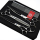 Purple Dragon 8 Inch 3 In 1 Professional Pet Grooming Thinning Scissors - Upward Curved Shears And Dog Hair Cutting Scissor - Perfect For Pet Groomer Or Family Diy Use (Silver) Purple Dragon 8 Inch 3 In 1 Professional Pet Grooming Thinning Scissors - Upward Curved Shears And Dog Hair Cutting Scissor - Perfect For Pet Groomer Or Family Diy Use (Silver)