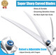 Purplebird 8 Inch Left Handed Downward Curved Dog Grooming Scissors Professional Pet Cutting Shears Safety Noiseless Blunt Tip Trimming Shearing For Dogs Cats Japanese Stainless Steel Silver Purplebird 8 Inch Left Handed Downward Curved Dog Grooming Scissors Professional Pet Cutting Shears Safety Noiseless Blunt Tip Trimming Shearing For Dogs Cats Japanese Stainless Steel Silver