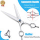 Purplebird 8 Inch Left Handed Downward Curved Dog Grooming Scissors Professional Pet Cutting Shears Safety Noiseless Blunt Tip Trimming Shearing For Dogs Cats Japanese Stainless Steel Silver Purplebird 8 Inch Left Handed Downward Curved Dog Grooming Scissors Professional Pet Cutting Shears Safety Noiseless Blunt Tip Trimming Shearing For Dogs Cats Japanese Stainless Steel Silver