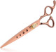 Purplebird 7.5 Inch Straight Dog Grooming Scissors Pet Cutting Shears Professional With 4 Holes Safety Noiseless Blunt Tip Trimming Shearing For Dogs Cats Japanese Stainless Steel Bronze Purplebird 7.5 Inch Straight Dog Grooming Scissors Pet Cutting Shears Professional With 4 Holes Safety Noiseless Blunt Tip Trimming Shearing For Dogs Cats Japanese Stainless Steel Bronze