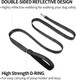 Double-Sided Reflective Nylon Dog Leash, 4 Ft/5 Ft/6 Ft, Soft Padded Handle Heavy Duty Dogs Leashes With D Ring For Small And Medium Dogs Walking And Training,(Black, 6Ft)