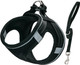 Dog Harness And Leash Set, Small Breed Pet Vest Harness With Soft Paded Air Mesh Adjustable Buckles Metal Ring No Pull For Small Medium Dogs Puppy, Black, Xs Dog Harness And Leash Set, Small Breed Pet Vest Harness With Soft Paded Air Mesh Adjustable Buckles Metal Ring No Pull For Small Medium Dogs Puppy, Black, Xs