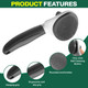 Self Cleaning Slicker Brush With Release Button For Cat, Dog, Small And Large Pets, Shedding And Grooming, Massaging Tool. Suitable For Both Long Or Short Hair. (Gray_Large)