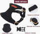 No Pull Puppy Harness,Soft Adjustable Dog Leash Dog Harness Vest Dog Leash Set No Choke Escape Proof (Xs, Black)
