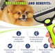 Pet Dematting Grooming Set- 2 Sided Undercoat Rake + Grooming Comb For Dogs And Pets- Safe And Easy Mats & Tangles Removing
