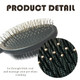 Double Sided Pin Bristle Brush - Professional Grooming Dog And Cat Brush, Great For Removing Shedding, Tangles, And Dead Undercoat For Dogs And Cats, Ideal For Long And Short Hair. (Large)