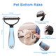 Dog Grooming Brush And Metal Comb, Undercoat Rake For Dogs Grooming Supplies Dematting Deshedding Brush Comb For Shedding (Blue)