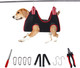 Grooming Hammock Harness For Cats & Dogs With Nail Trimmers/Grooming Scissors, Dog Nail Clipper, Grooming Sling For Dog/Cat Claw Care, S Size(10.2)