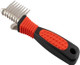 Paw Brothers 8-Blade Dematting Brush, Comb Tool For Dog Grooming, Stainless Steel Blades, Comfort Grip, Gentle On Skin, Doodles, Poodles, Rake For Matted Fur Removal