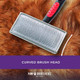 Paw Brothers Poodle Comb Brush For Dogs, Professional Grade, Wooden Ergonomic Handle, Stainless Steel Teeth, Dematting Comb For Dogs, Extra Long Teeth