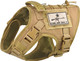 Tactical Dog Vest Harness, Outdoor Training Service Dog Vest Adjustable Military Working Dog Vest With Molle System And Rubber Handle