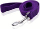 Nylon Dog Leash 4 Ft 5 Feet 6 Foot Long, Walking Training Dog Leashes For Medium Large Dogs, 1 Inch Wide (6Ft, Purple)