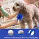 Dog Slicker Brush,Professional Doodle Brush,Extra Long Pin Large Dog Brush For Grooming Long Haired Dogs(Poodles,Goldendoodles,Labradoodles),Easy To Remove Loose Fur,Tangles,Mats,Fluff,Blue