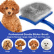 Dog Slicker Brush,Professional Doodle Brush,Extra Long Pin Large Dog Brush For Grooming Long Haired Dogs(Poodles,Goldendoodles,Labradoodles),Easy To Remove Loose Fur,Tangles,Mats,Fluff,Blue