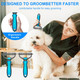 Pet Grooming Brush Dog Grooming Rakes Tool For Mats & Tangles Removing