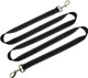6Foot Tie Out Nylon Dog Leash, Heavy Duty 1 Wide Reflective Thick Lead For Medium Large Dogs Indoor Outdoor Front Yard Camping Black
