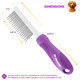 Detangling Pet Comb For Dogs & Cats With Long & Short Stainless Steel Metal Teeth For Removes Tangles And Knots - Detangler Grooming Tool For Dematting Matted Fur.