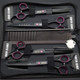 7.0 Inches Professional Dog Grooming Scissors Set Straight & Thinning & Curved & Chunkers 4Pcs In 1 Set (With Comb)