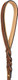 Leather Braided Dog Leash, Brown With Padded Handle For Comfort, 6 Foot