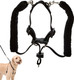 Sporn Original Training Halter, No Pull Dog Harness For Large Dogs With Black Padded Sherpa Sleeves, Breathable Large Dog Harness No Pull, Provides To All Large Sized Breeds