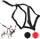 Ultimate Control Dog Harness Small Sized Dog, Black Nylon Small Dog Harness With Detachable Accessory Handle & Leash Extension, No Pull Dog Harness Small Sized Provides By Sporn