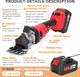 21V Cordless Electric Professional Sheep Shears, Rechargeable Sheep Clippers Cordless, Heavy Duty Animal Grooming Clippers For Sheep, Goats, Cattle And Other Farm Livestock(2 Lithium Batteries) 21V Cordless Electric Professional Sheep Shears, Rechargeable Sheep Clippers Cordless, Heavy Duty Animal Grooming Clippers For Sheep, Goats, Cattle And Other Farm Livestock(2 Lithium Batteries)
