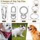 18Pcs Dog Tag Clip Steel Ring Pet Tag, Dog Tags Ring Replaceable Dog Name Tag Clip, Dog Id Tags Dog Tag Clip For Collar Personalized Dog Tag Holder Key Rings For Dogs Cat Collar And Harnesses